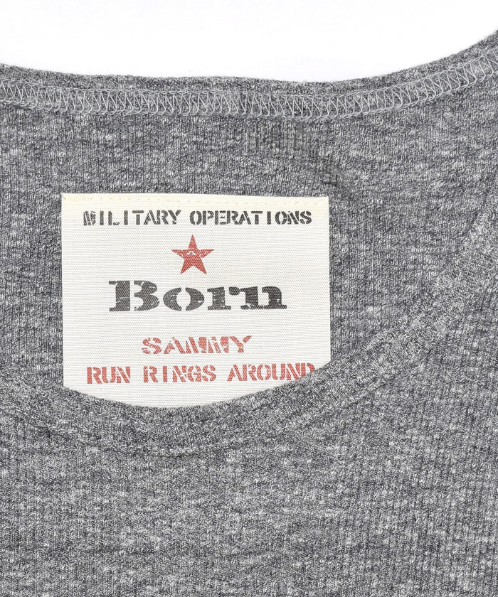 【日本製】ボーン 【Born】 Half Sleeve Rib T-Shirts