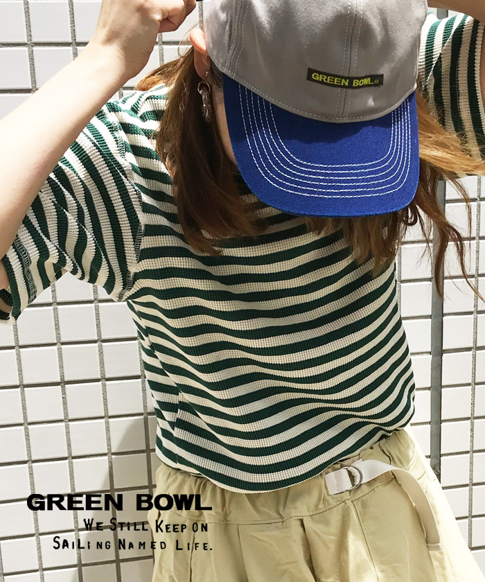 ꡼ܥ GREEN BOWL Border Pattern Waffle T-shirts
