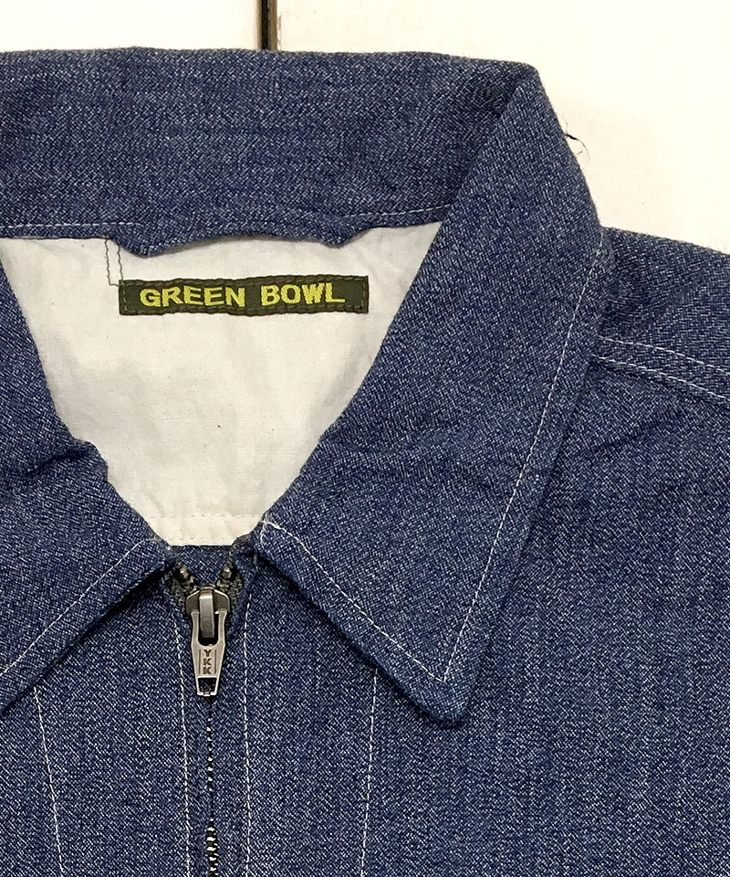 【日本製】GREEN BOWL Covert Full Zip Jacket/カバーフルジップジャケット
