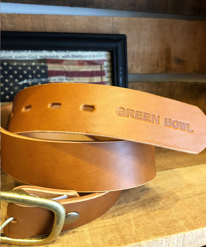 【日本製】グリーンボウル 【GREEN BOWL】 GREEN BOWL Leather Belt