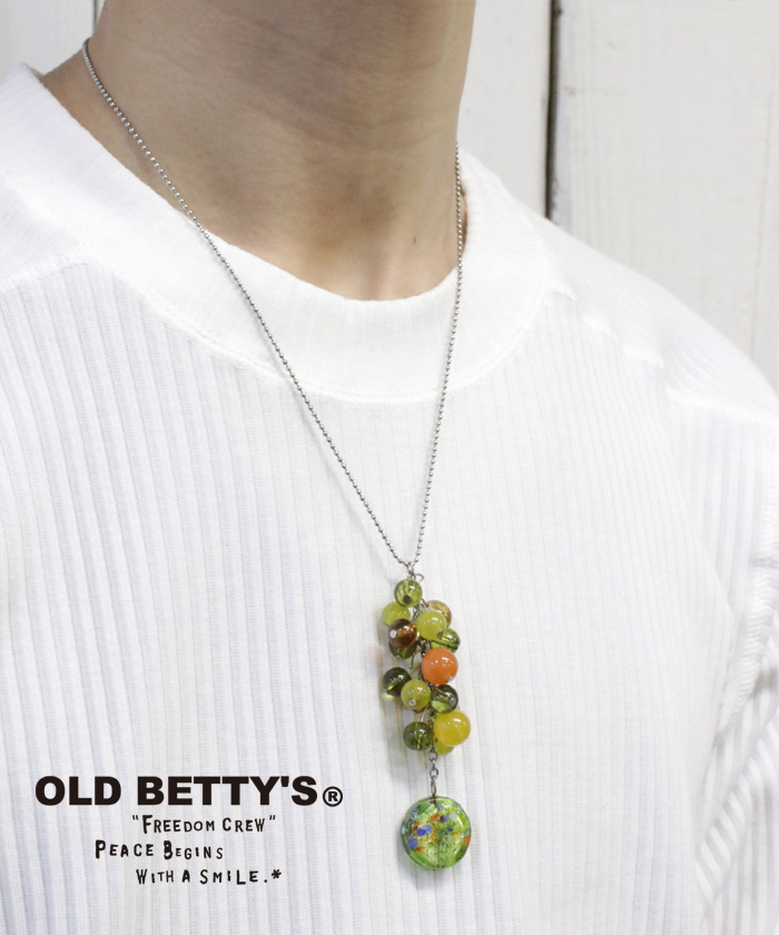 ɥ٥ƥ OLD BETTY'S Beads Charm Necklace
