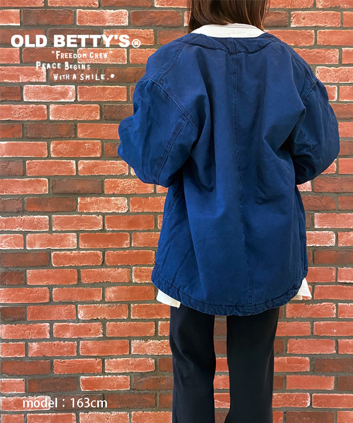 【日本製】オールドベティーズ 【OLD BETTY'S】 Indigo Duck × Boa Engineer Jacket