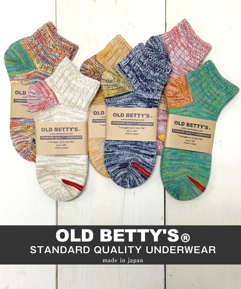 【日本製】OLD BETTY’S オールドベティーズ Original Short Socks/オリジナル ショートソックス(スタンダード)
