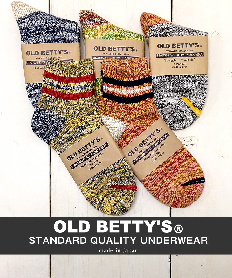 【日本製】OLD BETTY’S オールドベティーズ Original Short Line Socks/オリジナル ショートラインソックス