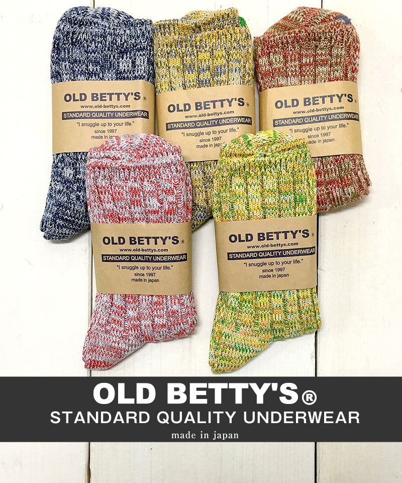 【日本製】OLD BETTY’S オールドベティーズ Original Mudium Socks(スタンダード)