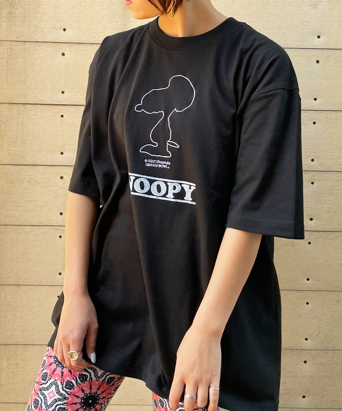 スヌーピー【SNOOPY】Embroidery Big T-shirts