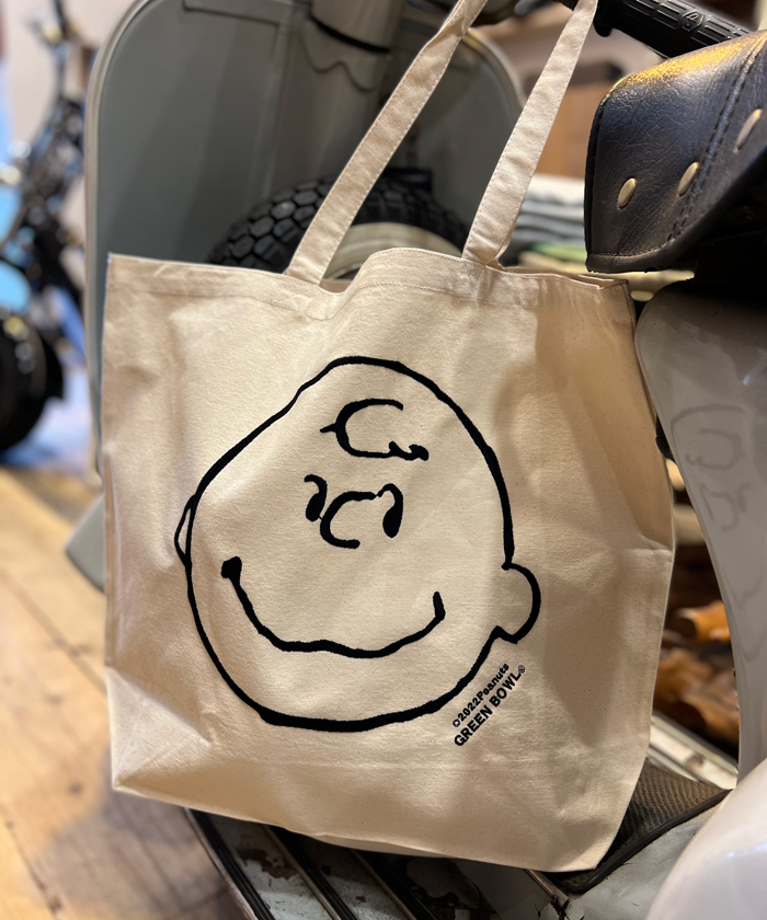 スヌーピー 【SNOOPY】Embroidery Tote Bag(チャーリー柄)