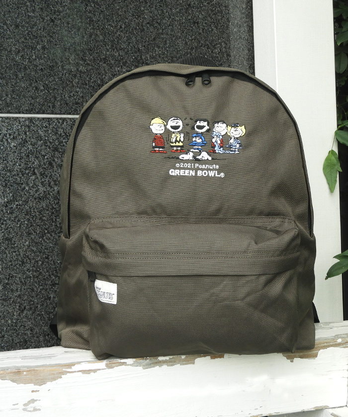 スヌーピー 【SNOOPY】SNOOPY Embroidery Backpack(L柄 FAMILY)