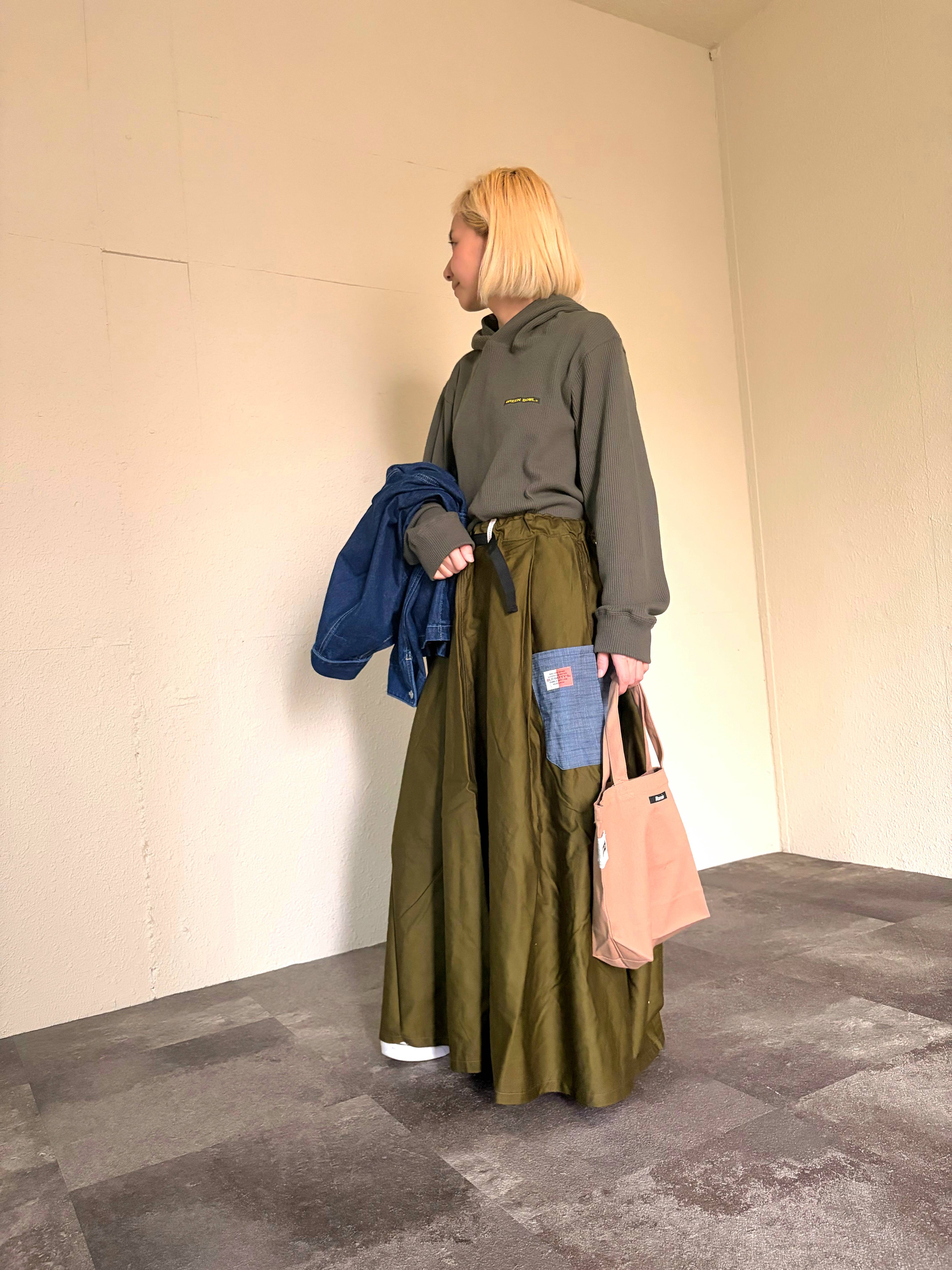 Volume long Easy Skirt