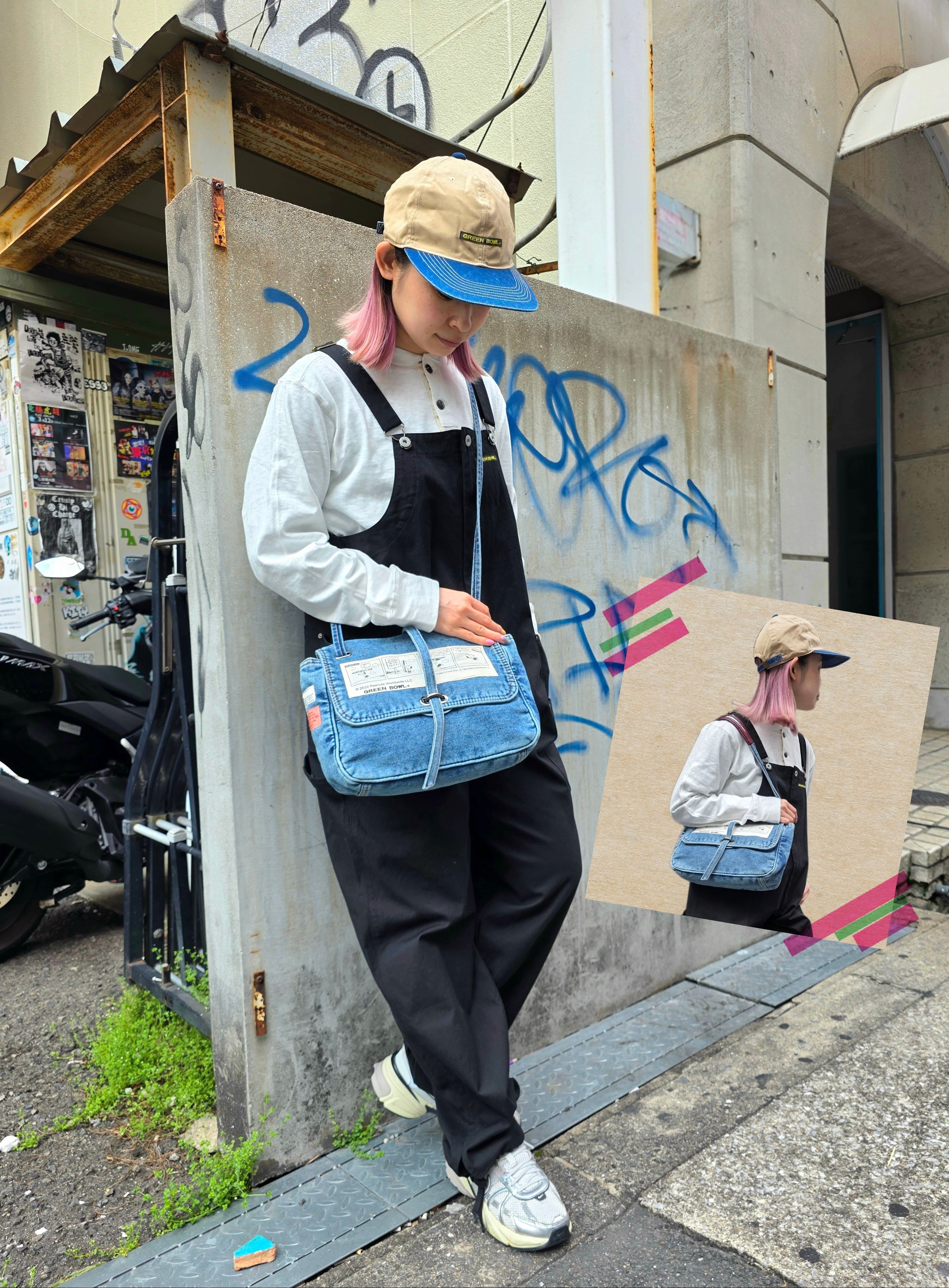 【SNOOPY】デニム 2WAY ショルダーバック